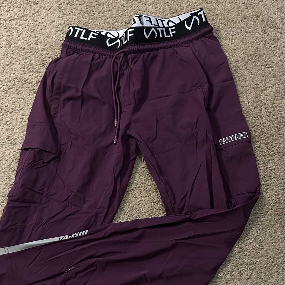 TLF Maroon Cargo Joggers with TLF waist Band